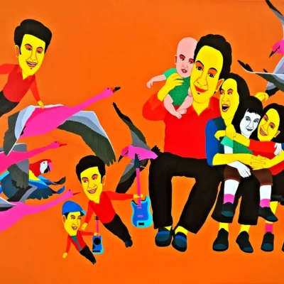 Farhad Husain 2.5ft by 3.5ft acrylic n canvas