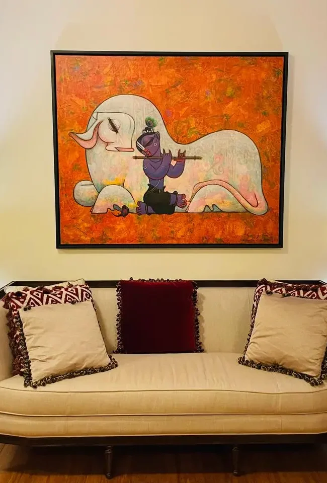 Krishna painting from AIM gallery