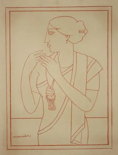 Indian artist Lalu Prasad Shaw