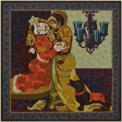 <span>The Dark Lover</span><p class="cs-excerpt"><b> Size</b>: 48 X 48 inches<br> <b>Medium</b>: Acrylic on canvas</p>