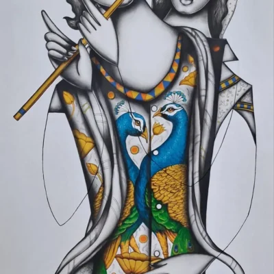 Arvind Mahajan Acrylic and Charcoal on Canvas. 30×48 inches_1_11zon