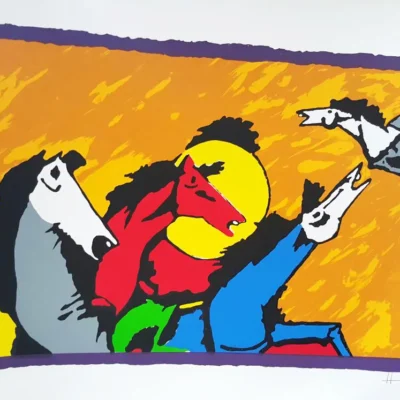 M F Husain Horses 28 by 40_6_11zon