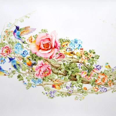Samir Mohanty watercolor on paper 26 by 40 – 1_6_11zon