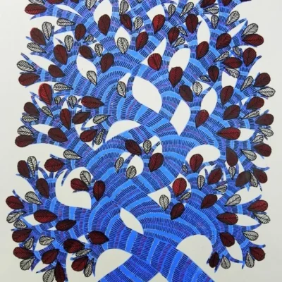 Dilip Shyam DS 60,Size 14 x 11,Medium Acrylic on Paper Price  7000_11zon