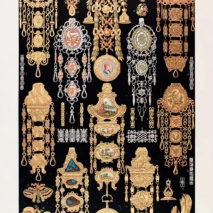 Jewelry Design 17th Century Clasp Brooch Chain Gold Art
