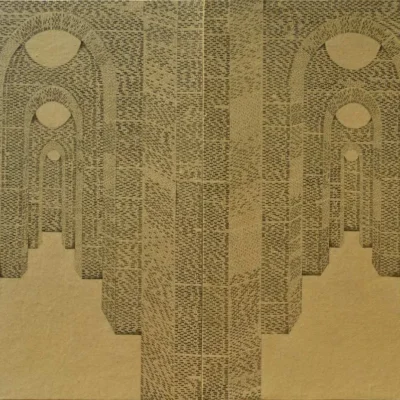 AnilThambai_24by36_GraphiteSunhempPaperBoardWoodPanel