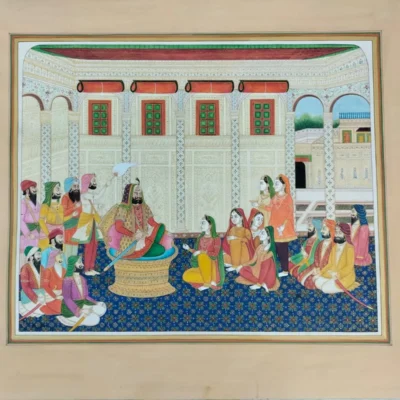 Maharaja Sher Singh in a Durbar