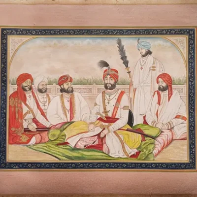 Raja Jawahar Singh and Attendants
