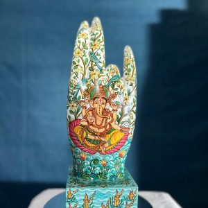 <span>Prithvi Mudra</span><p class="cs-excerpt"><b> Size</b>: 20 X 14 X 5 inches<br> <b>Medium</b>: Acrylic on Fiber Glass Sculpture</p>