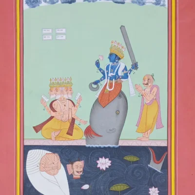 Vishnu Rising from the Matsya Avatar