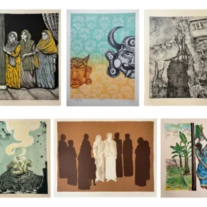 Monsoon Lithography (Set of 6)