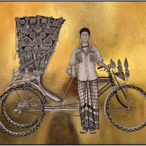 <span>Incredible India</span><p class="cs-excerpt"><b> Size</b>: 22 X 30 inches<br> <b>Medium</b>: Ink, acrylic, and 22-carat gold foil on paper</p>