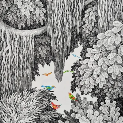 <span>Untitled</span><p class="cs-excerpt"><b> Size</b>: 24X 36 inches<br> <b>Medium</b>:   Pen and Ink on canvas</p>