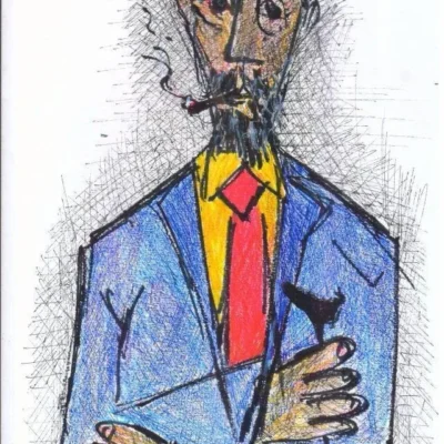 <span>Expression Series</span><p class="cs-excerpt"><b> Size</b>: 8.27 X 11.69 inches<br> <b>Medium</b>: Pen and ink on paper</p>